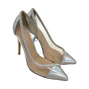 NEW Aldo Fibeth Size 7.5 Rhinestone Pointy Toe Stiletto High Heels Slip On Pumps